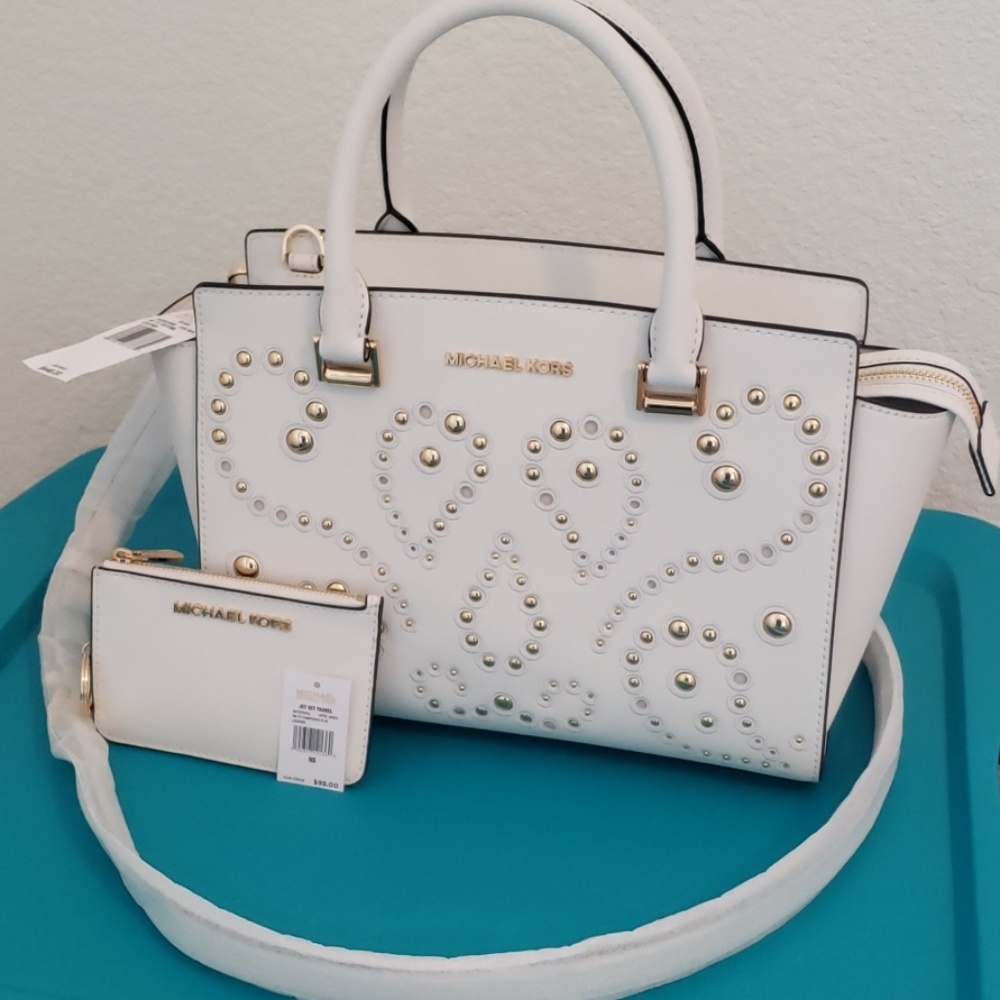 Michael Kors Medium Selma Satchel w/ COIN ID purse